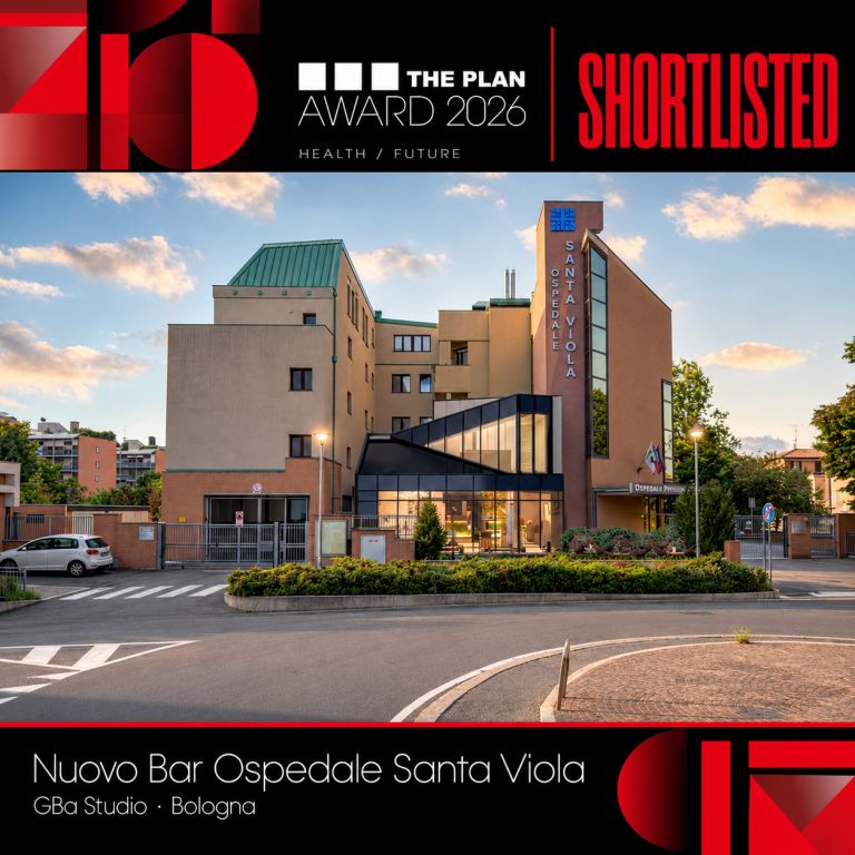 Il nuovo bar dell'Ospedale Santa Viola nella shortlist di THE PLAN Award 2026