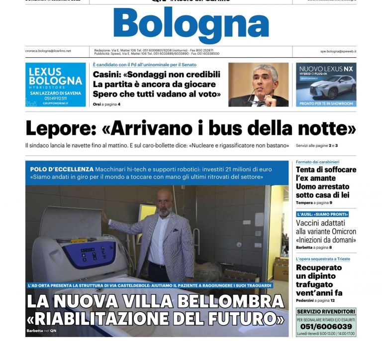 NUOVA VILLA BELLOMBRA PRONTA PER L'INAUGURAZIONE