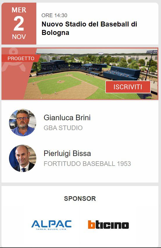 Diretta de Il Quotidiano Immobiliare sul nuovo stadio del Baseball