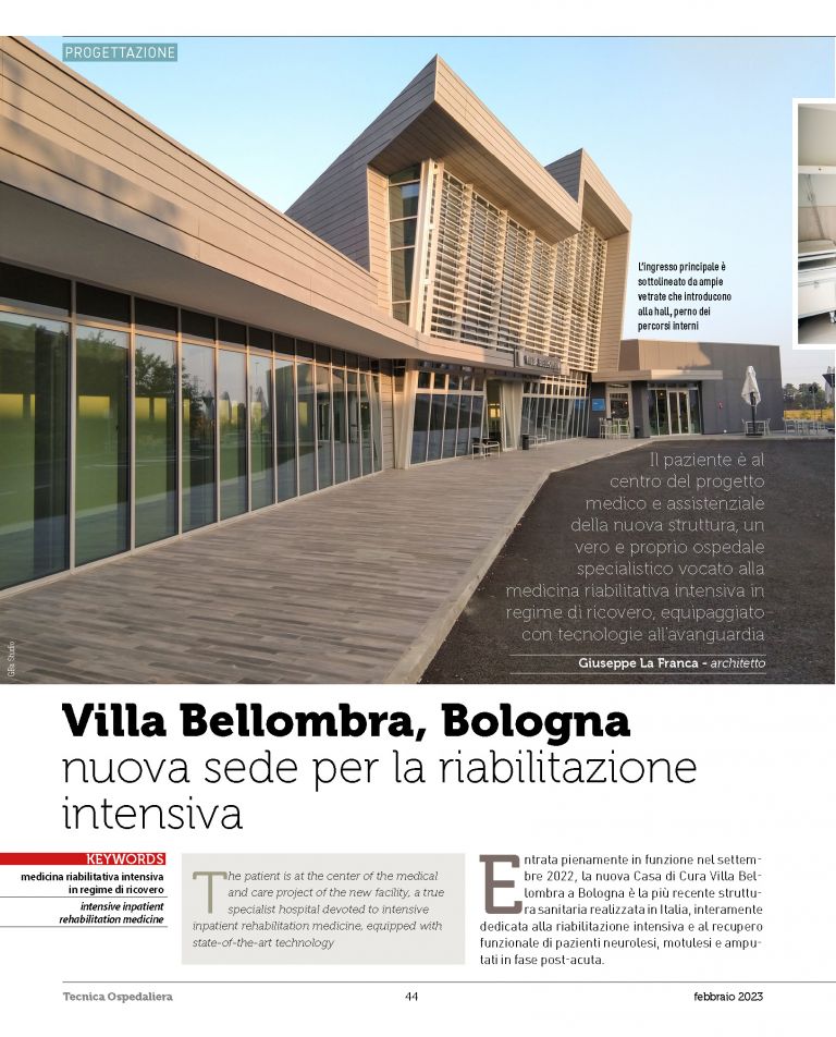 Articolo completo di Tecnica Ospedaliera su Nuova Villa Bellombra